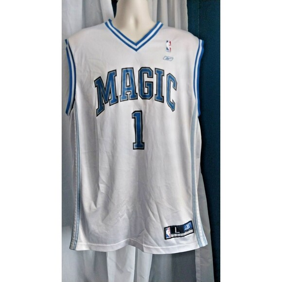Vintage NBA ORLANDO MAGIC Basketball Jersey Shirt #1 Tracy McGrady Reebok Large - Picture 2 of 7
